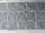 Темные серые Паверс булыжника гранита, кубы гранита плотности 2.8г/Км3 вымощая