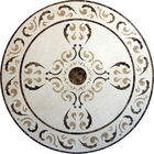 Круглые медальоны пола мрамора мозаики отполировали твердый стандарт Сгс поверхности