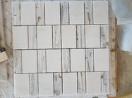 Современная мраморная плитка стены мозаики, плитка мозаики листа 300 кс 298мм естественная каменная