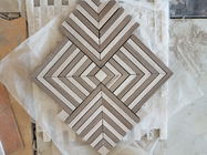 Стандарт СГС картины Шеврона плитки мозаики мрамора ванной комнаты Каррары белый