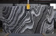Плита брызг волны реки черная &amp; белая естественная мрамора плитки для дизайна интерьера
