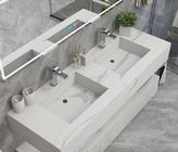 Countertops тщеты Bathroom инженерства Bianco Каррары каменные