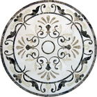 Круглые медальоны пола мрамора мозаики отполировали твердый стандарт Сгс поверхности