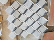 Стандарт СГС картины Шеврона плитки мозаики мрамора ванной комнаты Каррары белый