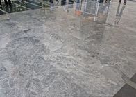 Плита плитки камня мрамора серебряного серого цвета для утверждение КЭ кухни/ванной комнаты