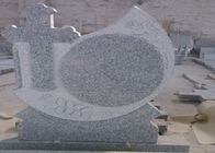 Надгробные камни серого гранита мемориальные над 90 поверхностью отполированной градусами